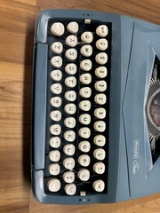 Sears Tutor Portable Manual Typewriter Model 871-1960 Retro Blue Case *For Parts
