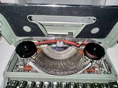 Forest Green Olympia SM3 Typewriter, Made in West Germany 58’, with Case Tested!