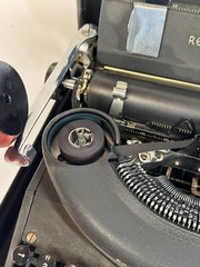 1932 Remington Rand Noiseless Model 7 Black Portable Manual Metal Typewriter