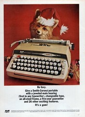1964 Smith Corona Galaxie II Typewriter Original Color Print Ad