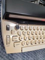 Vintage Sears Power 12 Electric Portable Typewriter with Case, Working