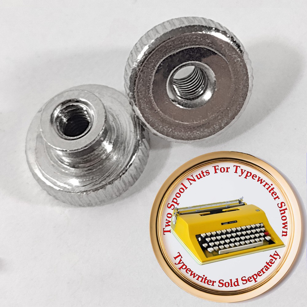 Two Thumb Nuts For A Montgomery Ward Escort 55 Typewriter. 1 Set of 2 Spool Nuts