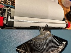 Royal Sprite Portable Blue Typewriter w/ Case 1970s Japan Manual Tested Vintage