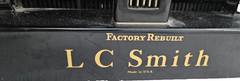 Antique 1930s LC Smith No 8 Typewriter Working Glass Keys Factory Rebuilt Corona