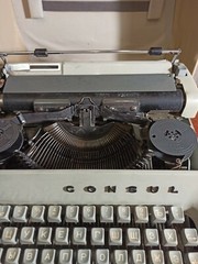 Vintage typewriter Consul. Czechoslovakia. works