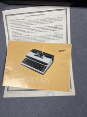 VTG Royal Academy Portable Electric Typewriter with Hard Case and Manual Tested