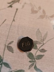 Oliver No.9 “FIG” Key Antique Original Keytop Replacement Part