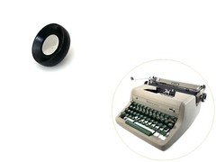 Right Platen Knob for Royal Quiet De Luxe Typewriter Vtg Carriage Part Original