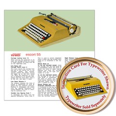 Montgomery Ward Escort 55 Typewriter Owner’s User Instruction Card Guide