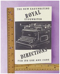 Royal KHM Typewriter Owner’s Manual User Manual Instruction Manual