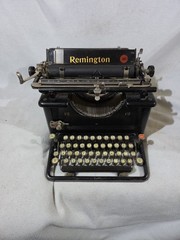 Antique 1920s Remington Standard Model 12 Desktop Typewriter Glass Keys Vintage