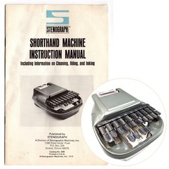 Stenograph Instruction Manual Antique User Repro Stenographic Machine Vtg (1)