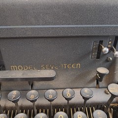 Remington Rand Model 17 Typewriter. “Property of Air Force United States Army”