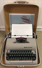 VTG 1959 Smith Corona Clipper Sapphire Grey 5C Series Portable Typewriter Pica