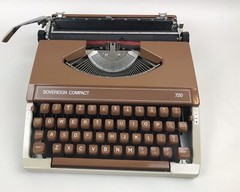 Vintage Silver-Seiko Sovereign Compact 720 Typewriter ‘70 ? No Case Japan Read