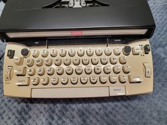 Vintage Sears Power 12 Electric Portable Typewriter with Case, Working