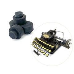 x4 New Rubber Feet for Blickensderfer No.5 Typewriter Part Replacement Vtg