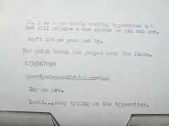 1979 Vintage Mid Century Modern Slate Blue Royal Sabre Precision Typewriter