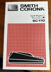 Vintage 1980’s Smith Corona SC-110 Electric Typewriter Owner’s Manual Guide