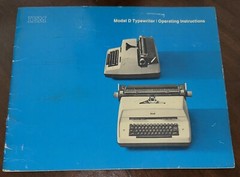 (1967) IMB Model D Typewriter Operating Instructions Booklet