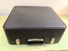 Adler Gabriele 35 Portable Typewriter • Techno / Cubic Typeface • Original Case