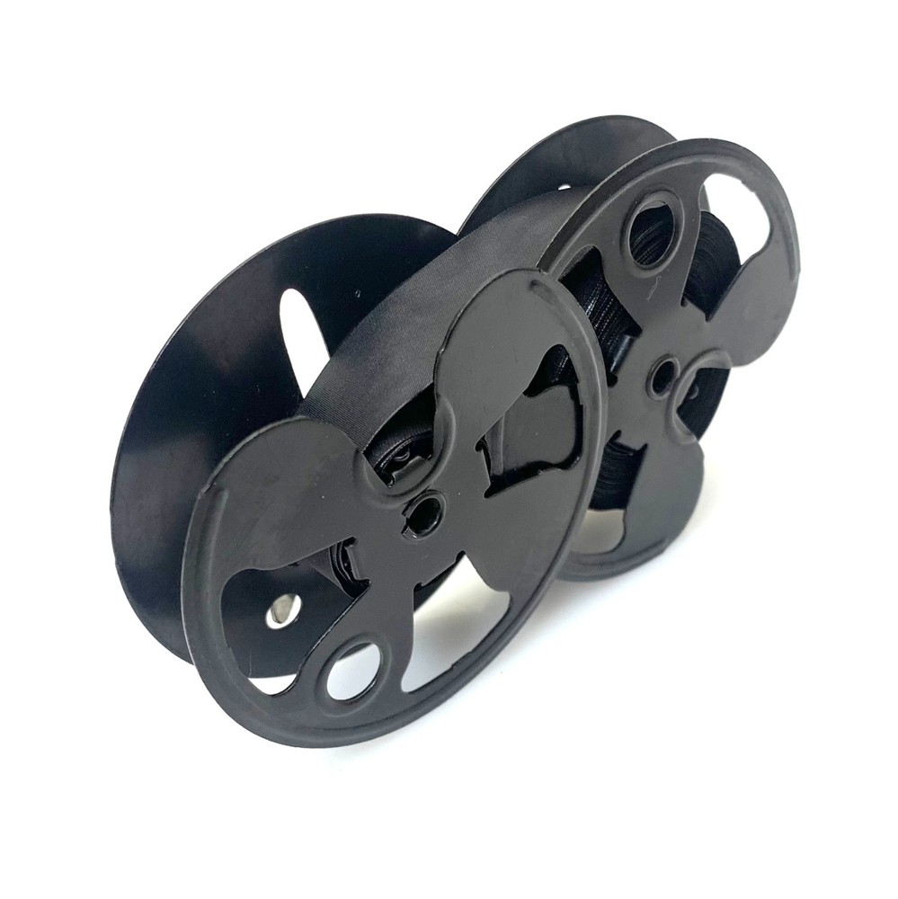Black Ribbon on METAL SPOOLS for Royal FP RE RP Typewriter Standard Desktop