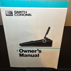 1988 Smith Corona Owner’s Manual Book for Models PWP 3 and PWP 40 (Very Good)
