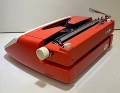 Antique 1965 Red Royal Custom Vintage Typewriter #GM 6309761