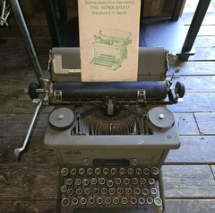 1955 Super-Speed Standard L C Smith Typewriter With Manual Vintage