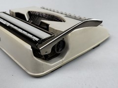 Hermes Rocket Cursive Script Typewriter with Hardshell Carrying Case 1980
