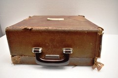 Smith Corona Silent-Super Portable Typewriter 1954 Vintage Mid Century w/ Case