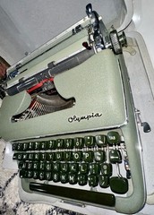 Forest Green Olympia SM3 Typewriter, Made in West Germany 58’, with Case Tested!
