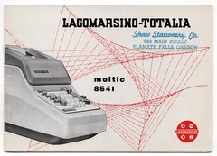 Original Instruction Manual for Lagomarsino Totalia Moltic 8641 Calculator Vtg