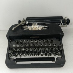 Vintage 1930’s Corona Standard Flat-Top Portable Typewriter Black