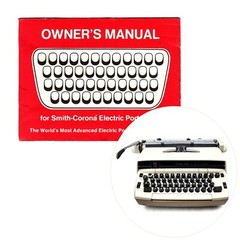 Smith Corona Pride Line Typewriter Instruction Manual Repro Vtg SCM Coronet