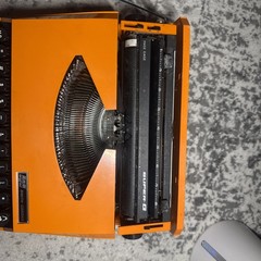 Excellent Condition WORKING Smith Corona Ghia Super G Portable Orange Typewriter