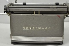 Vintage Underwood Rhythm Touch Art Deco Typewriter w/ Green Keyboard Circa 1950