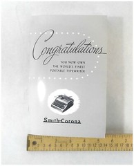 Smith Corona Typewriter User Manual for 1950s Silent Super, Sterling or Clipper