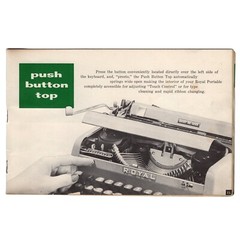 ORIGINAL Royal Quiet de Luxe Typewriter Instruction Manual Vtg Portable User 50s