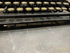 1917 Corona Personal Writing Machine Typewriter No. 3