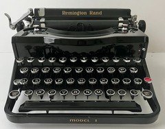 1933 Remington Rand Model 1 Portable Typewriter | Serviced | New Ribbon | Case