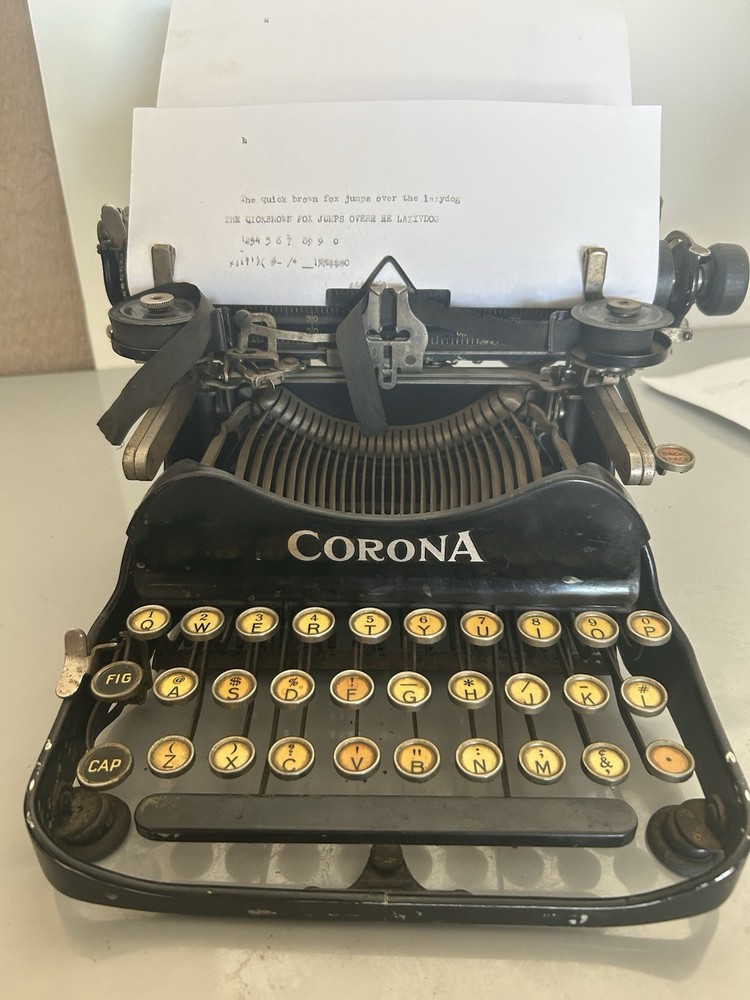 Antique Corona Model 3 Folding Typewriter 1921 | S/N 481411 | As found, no case