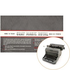 Roya KMG Typewriter Instruction Manual User Repro Gray Magic Antique Vtg