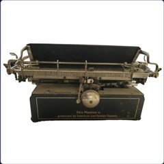 Antique Royal Standard No. 5 Flatbed Staircase Typewriter FOR PARTS OR REPAIR