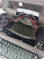 Serviced Vintage Royal Magic Margin Portable Typewriter Brown & Green