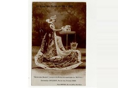 1922 ROYAL TYPEWRITER TRADE CARD Antique Vtg Machine a Ecrire w/ Germaine Buchet