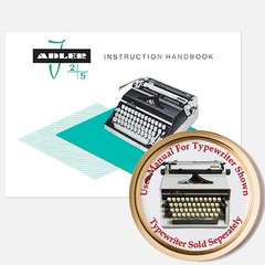Adler J2 Typewriter User Instruction Owner’s Manual Directions Guide Booklet