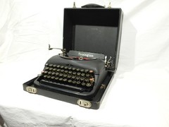 Remington model 5 Streamline Art Deco Touch Regulator Typewriter Tested Works!