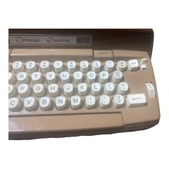 Vtg Smith Corona Coronet Automatic 10 Electric Brown Typewriter w Case WORKS