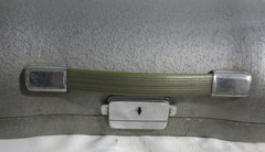 Vintage Olympia Green Portable Manual Typewriter w/ Art Deco Case
